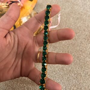 Parklane Gold and Green impression bracelet
